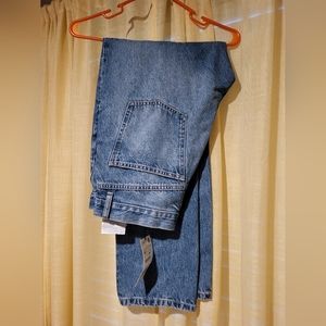 Zara High Rise Regular Length Straight Fit Jeans